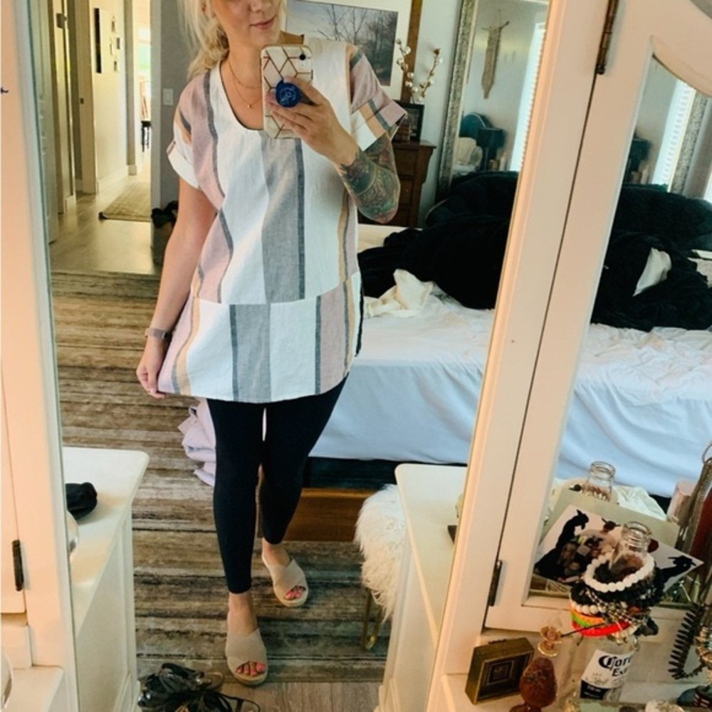Womens Shades of Linen Tunic